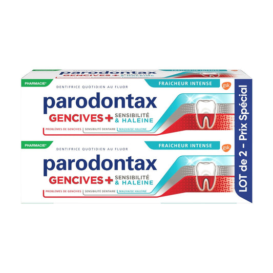 Dentifrice Gencives Sensibilité et Haleine Fraîche Prévient et Arrête le Saignement des Gencives PARODONTAX