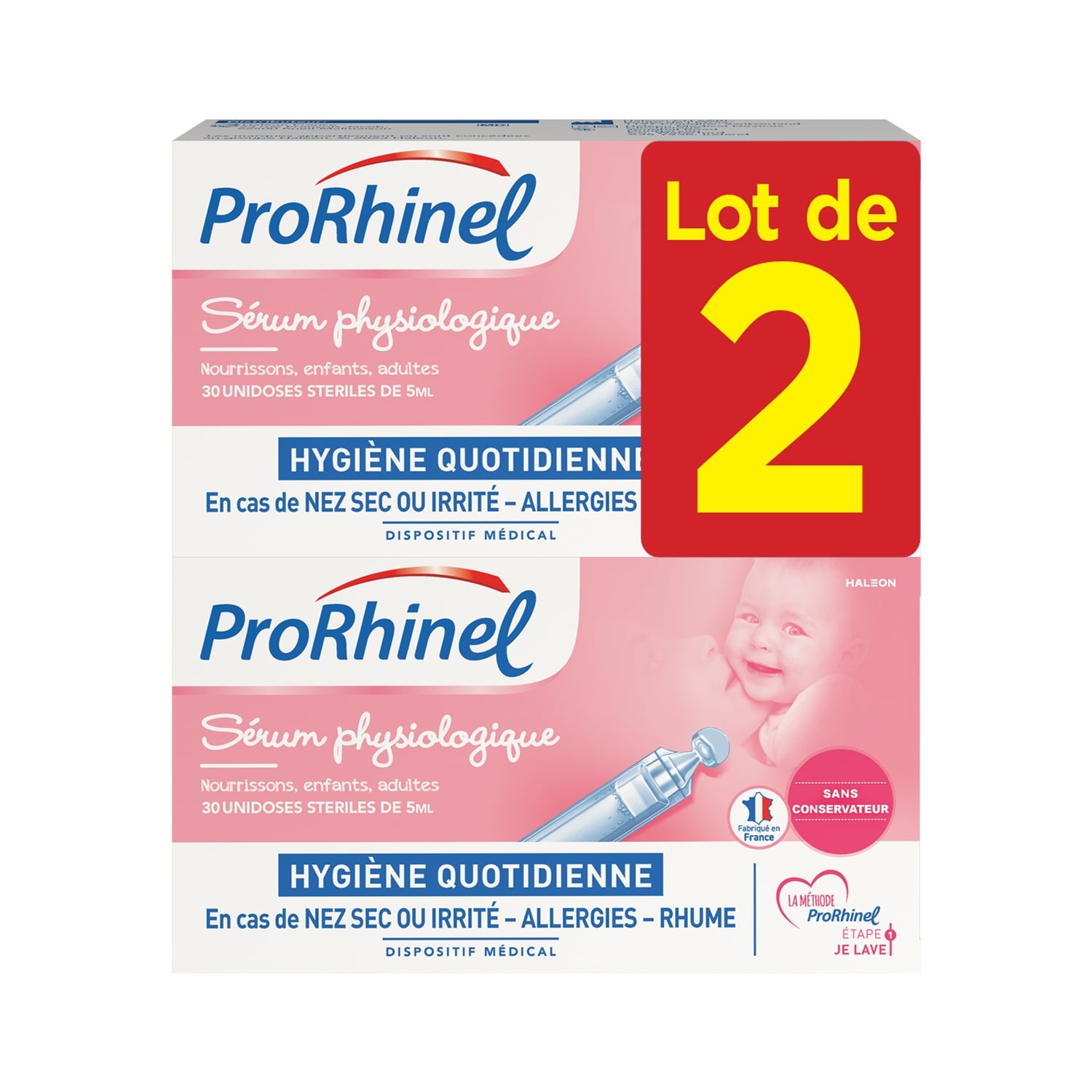 Sérum physiologique bébé Nez et yeux Bébé Hydratant PRORHINEL 