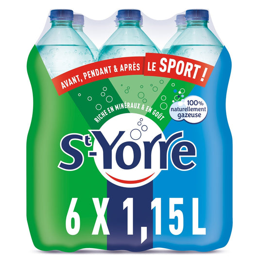 Natural Sparkling Mineral Water Rich in Minerals ST-YORRE