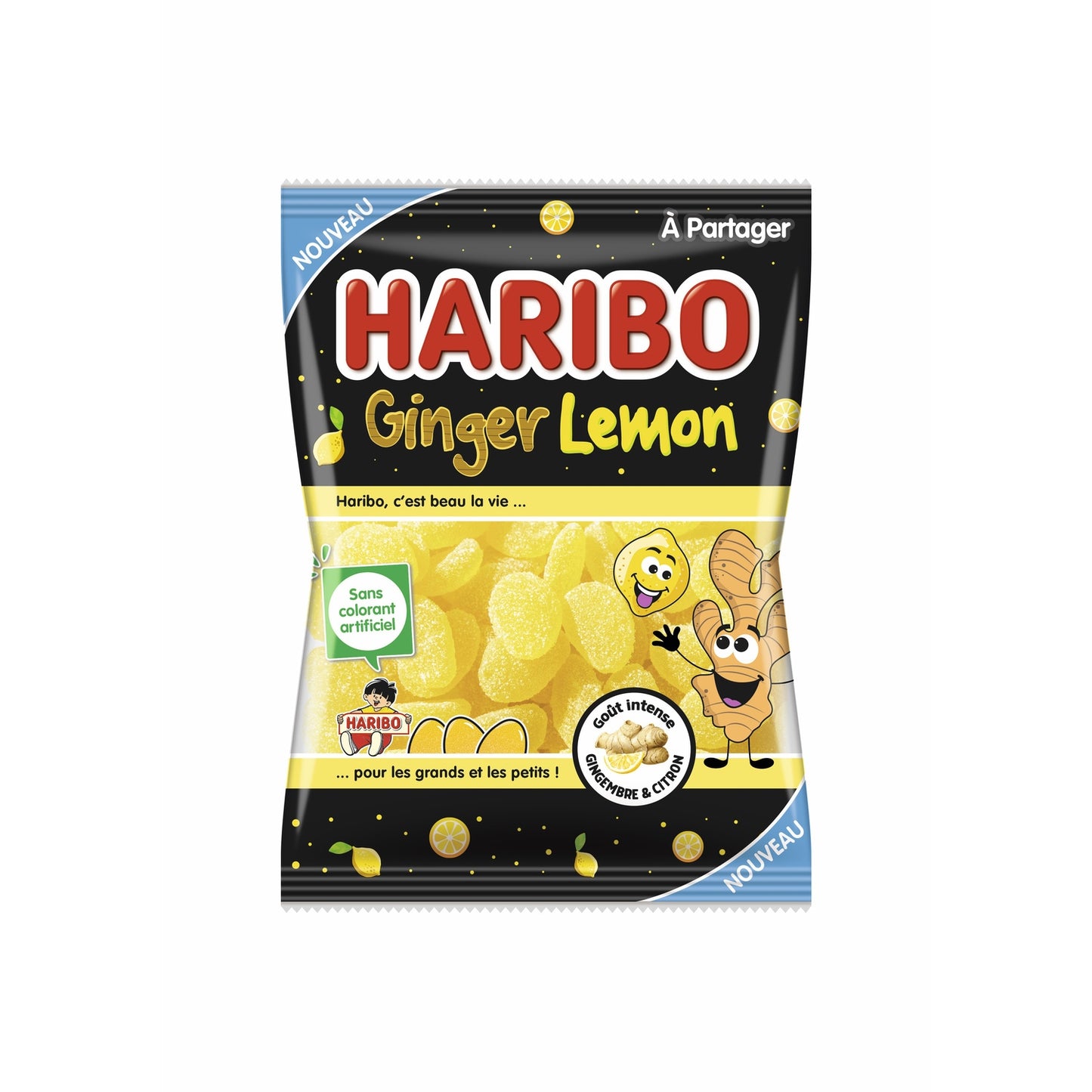 Bonbons Goût Gingembre et Citron HARIBO 