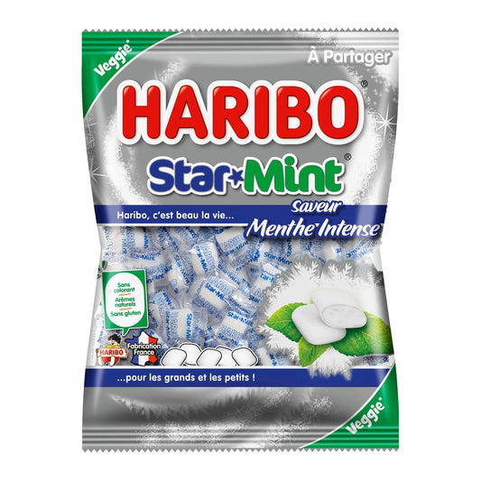 Bonbons Star Mint Menthe Intense HARIBO le paquet de 200g
