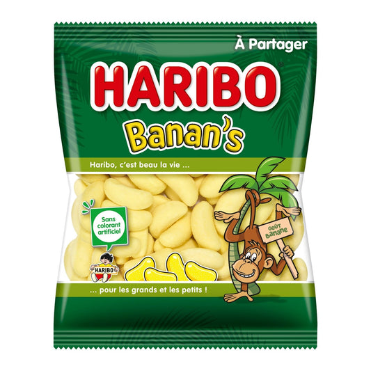 Bonbons Banan's HARIBO le paquet de 300g