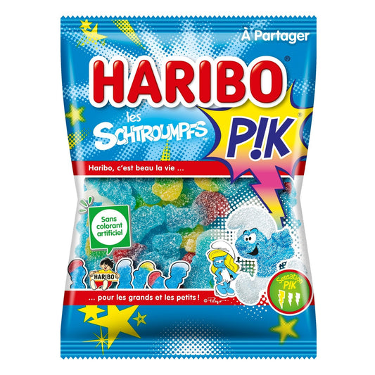 Bonbons les Schtroumpfs Pik HARIBO le paquet de 275g