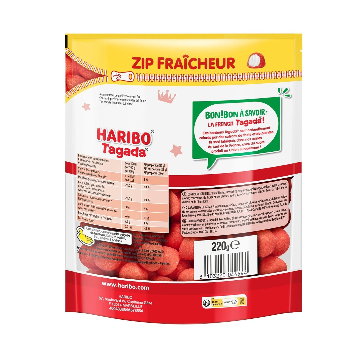 HARIBO Tagada Zip Bonbons
