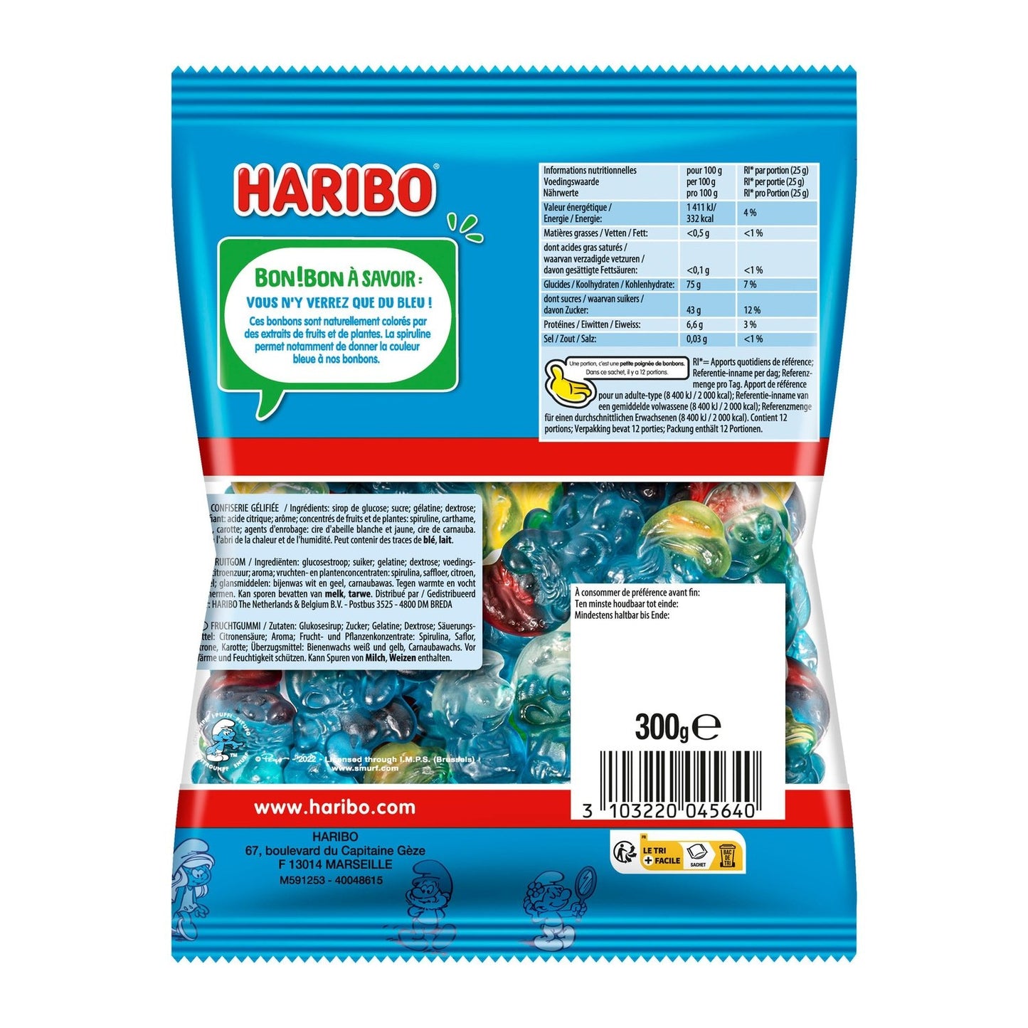 HARIBO Smurfs Candies