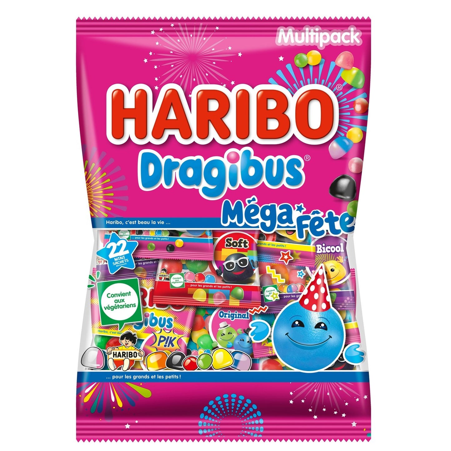 Bonbons Multipack Méga Fête Dragibus HARIBO