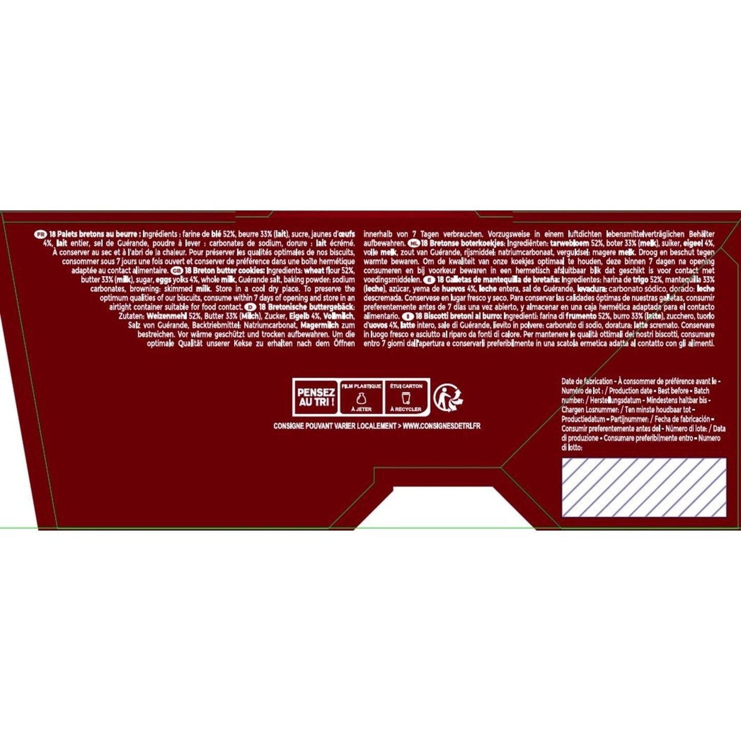 [ANTI-GASPILLAGE] Biscuits Sablés Bretons TRAOU MAD DE PONT-AVEN - Date de durabilité minimale : 23/05/2025