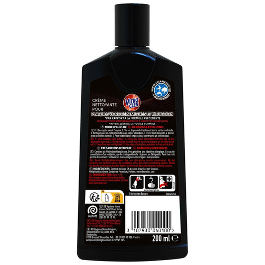 VITROCLEN Ultra Shine Degreaser Cream Cleaner for Ceramic and Induction Hobs