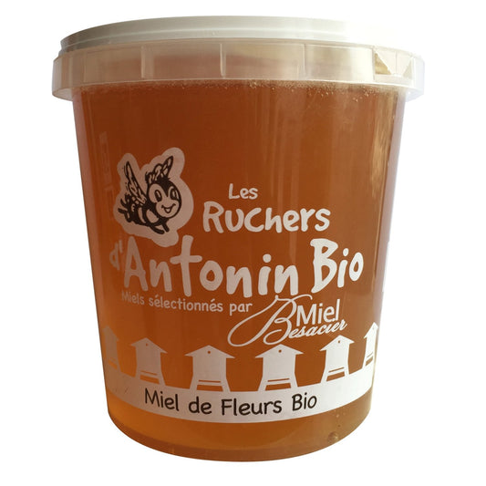 Miel de Fleurs Bio Les Ruchers d'Antonin MIEL BESACIER le pot d'1kg