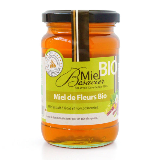 Miel de Fleurs Bio MIEL BESACIER le pot de 350g