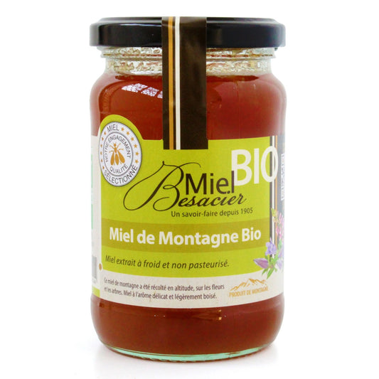 Miel de Montagne Bio MIEL BESACIER le pot de 350g
