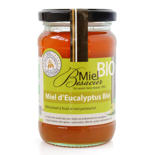 Miel d'Eucalyptus Bio MIEL BESACIER le pot de 350g