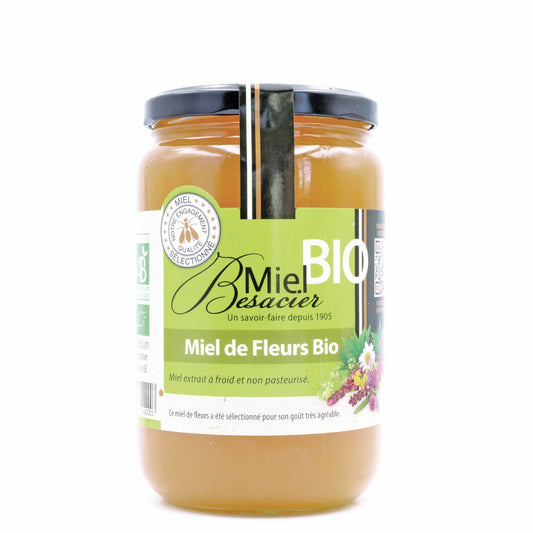 Miel de Fleurs Bio MIEL BESACIER le pot d'1kg