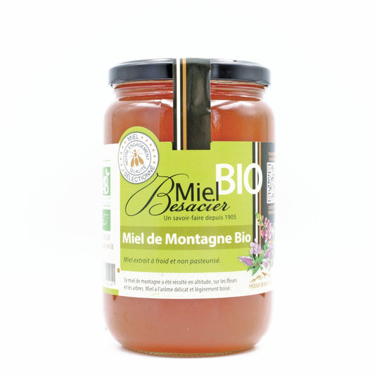 Miel de Montagne Bio MIEL BESACIER le pot d'1kg