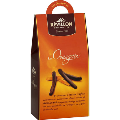 Chocolat Noir de Fines Écoces d'Oranges Confites REVILLON CHOCOLATIER