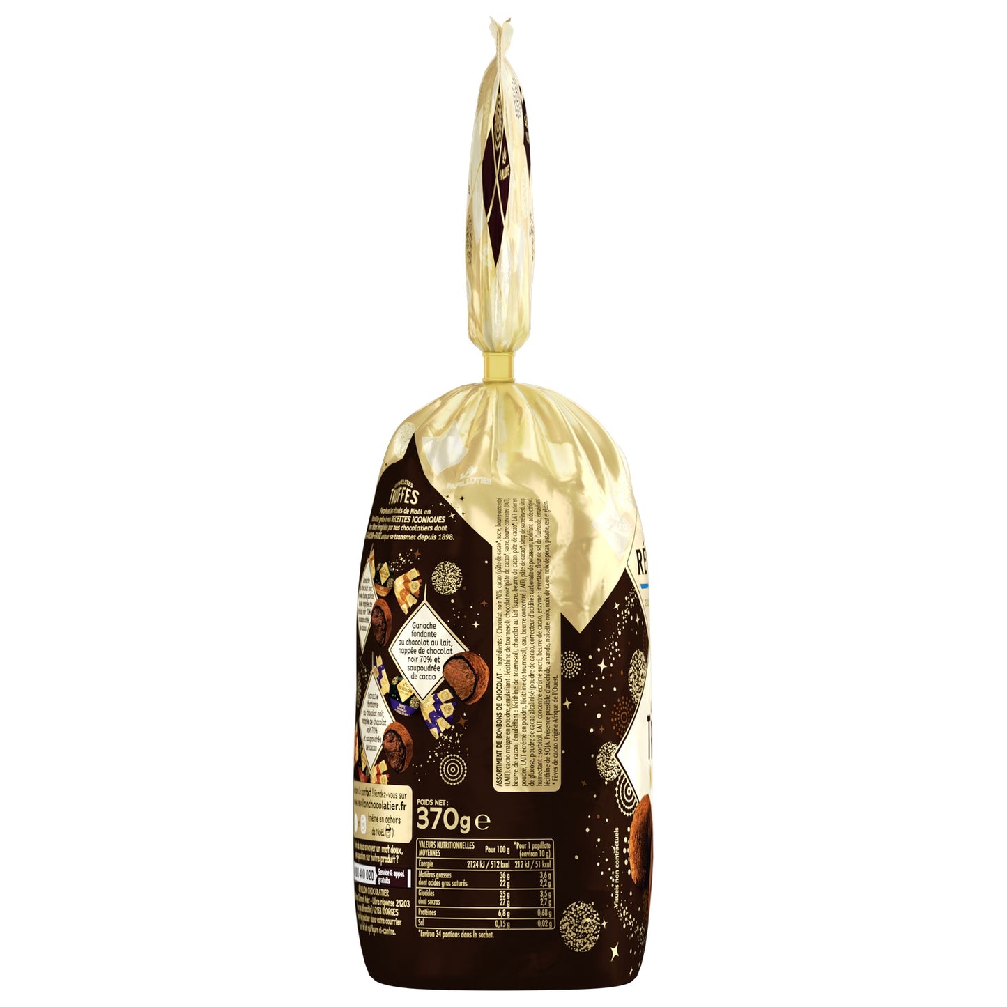Chocolate Papillotes Truffle Dark 70% REVILLON SPECIALTY