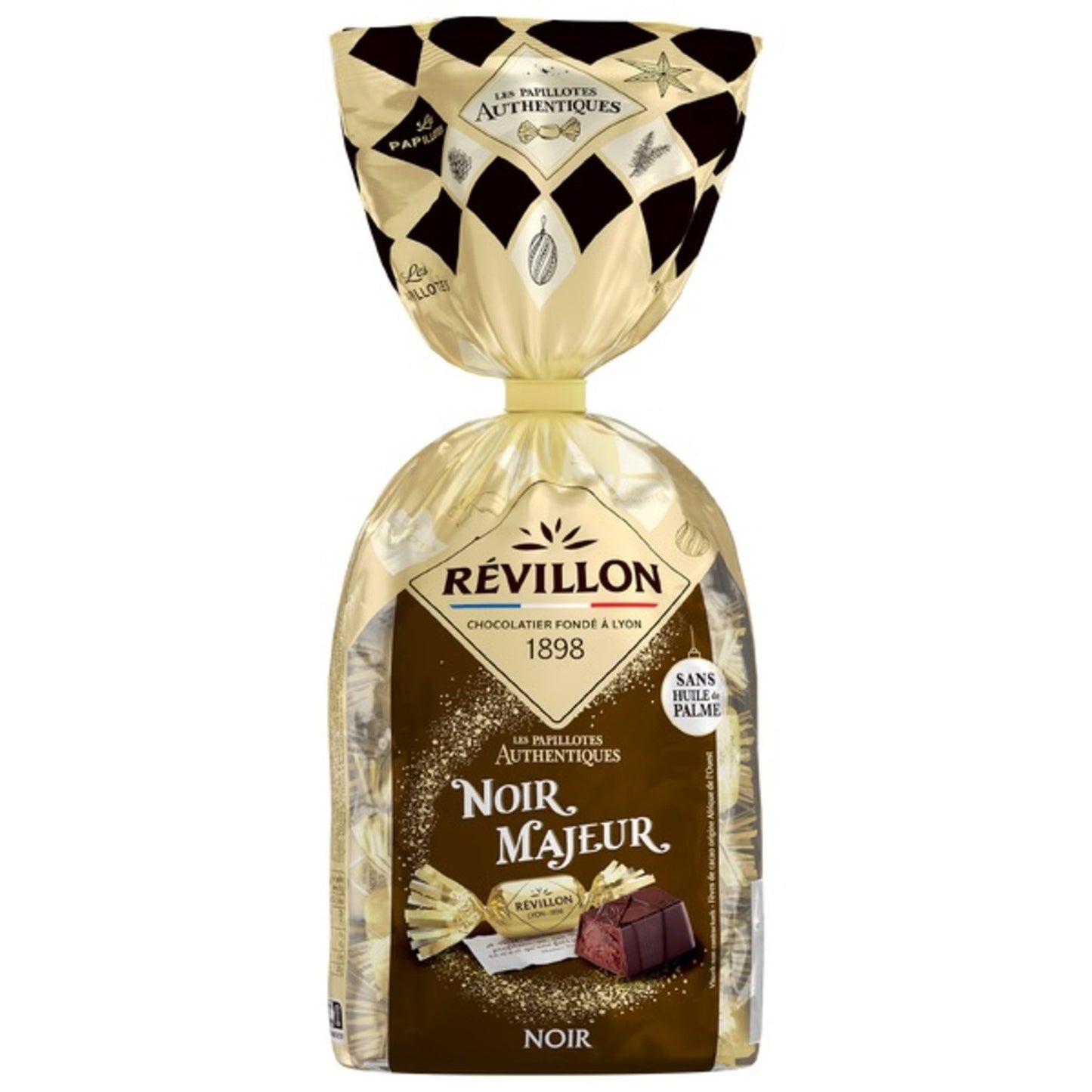 Papillotes Chocolat Noir REVILLON CHOCOLATIER - Gamme de Noël 2025 le sachet de 360g