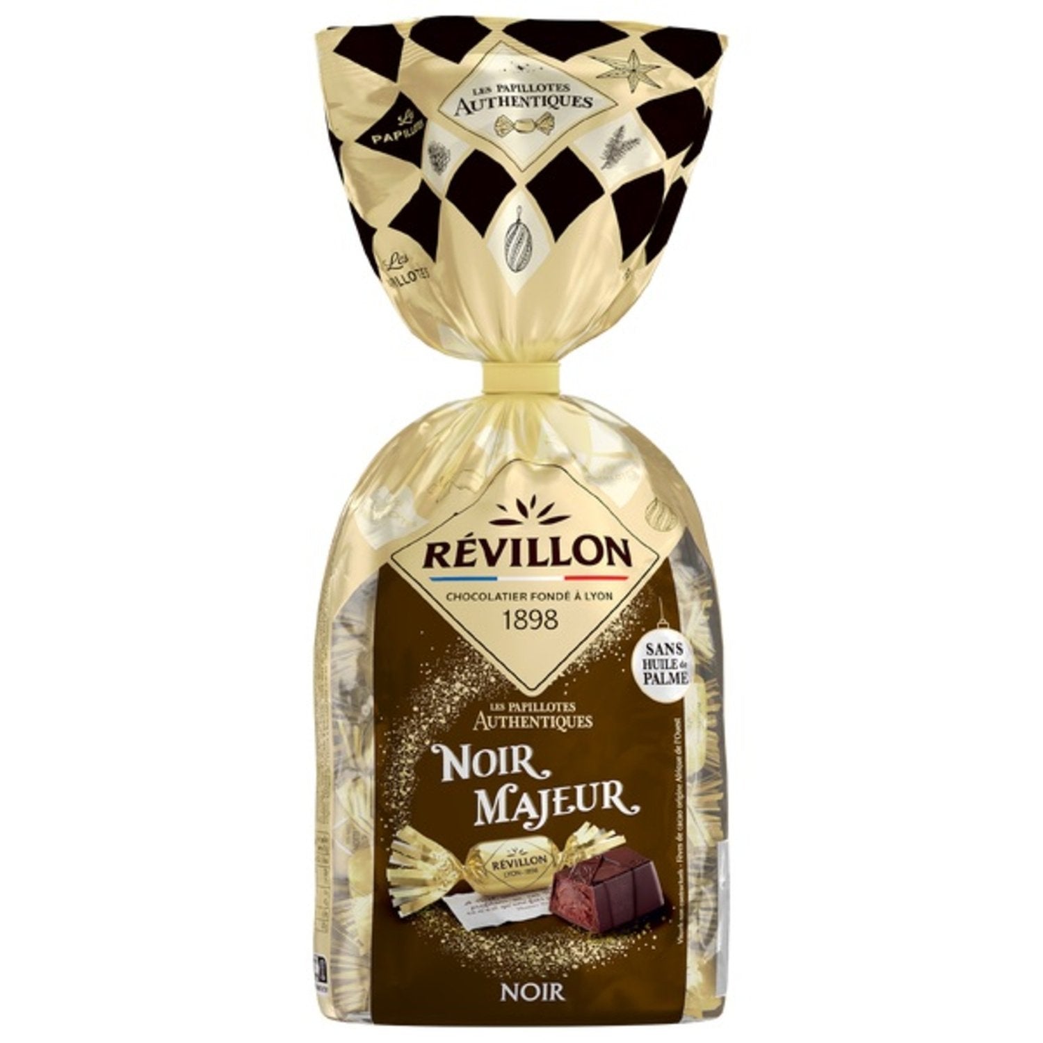 Papillotes Chocolat Noir REVILLON CHOCOLATIER - Gamme de Noël 2025 le sachet de 360g