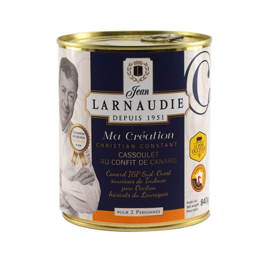 Cassoulet au Confit de Canard JEAN LARNAUDIE la boite de 840g
