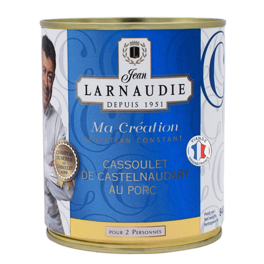 Cassoulet de Castelnaudary au Porc JEAN LARNAUDIE la boite pour 2 personnes