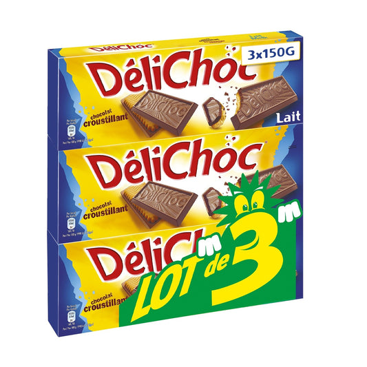 DELICHOC Milchschokoladenriegel Keks