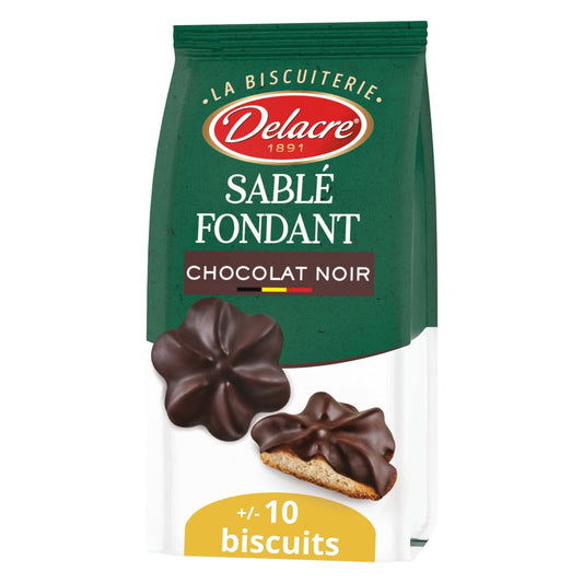 DELACRE Dark Chocolate Shortbread Cookies