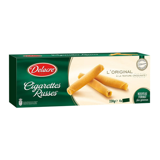 Biscuits Cigarettes Russes DELACRE la boite de 230g