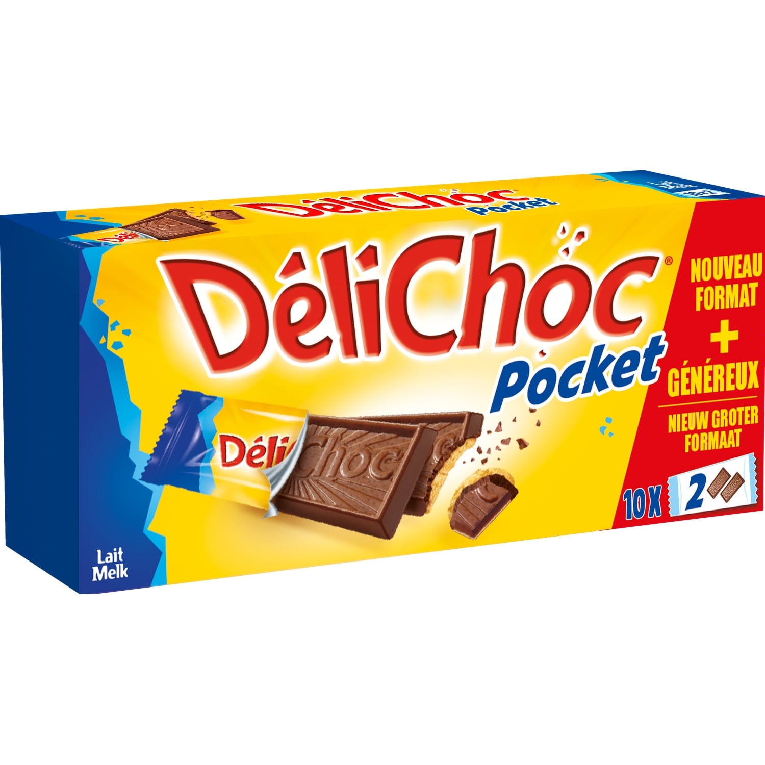 Biscuits au chocolat au lait DELICHOC 