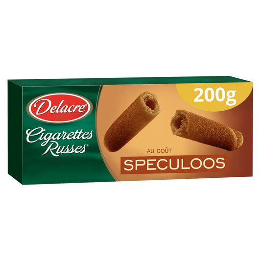 Biscuit Cigarettes Russes Spéculoos DELACRE la boite de 200g