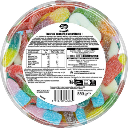 Bonbons Assortiment Bestfizz Piquants LUTTI