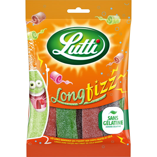 Bonbons Longfizz Piquants aux Fruits LUTTI Le sachet de 200G