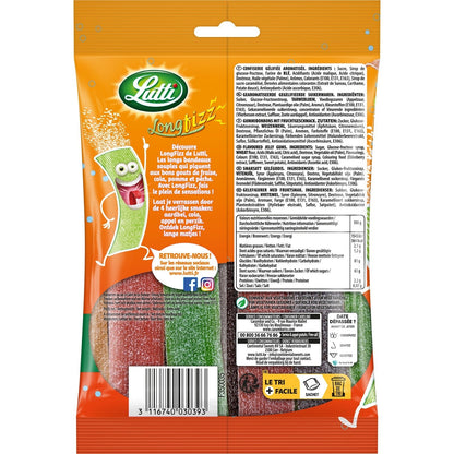 Bonbons Longfizz Piquants aux Fruits LUTTI