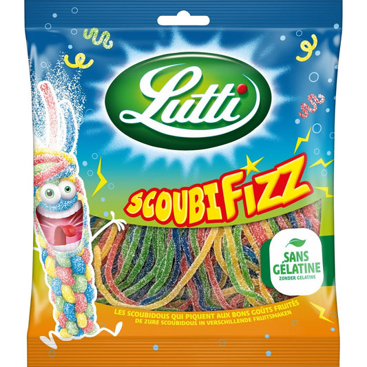 Bonbons Scoubifizz Piquants aux Fruits LUTTI Le sachet de 180G