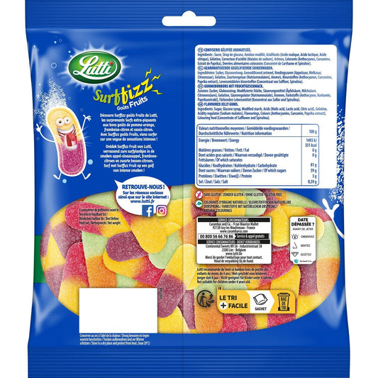 Bonbons Surfizz Piquants aux Fruits LUTTI