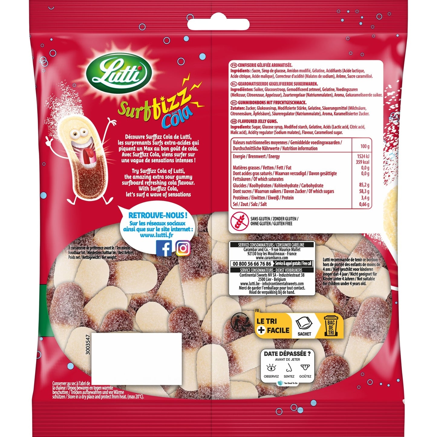 Bonbons Cola LUTTI