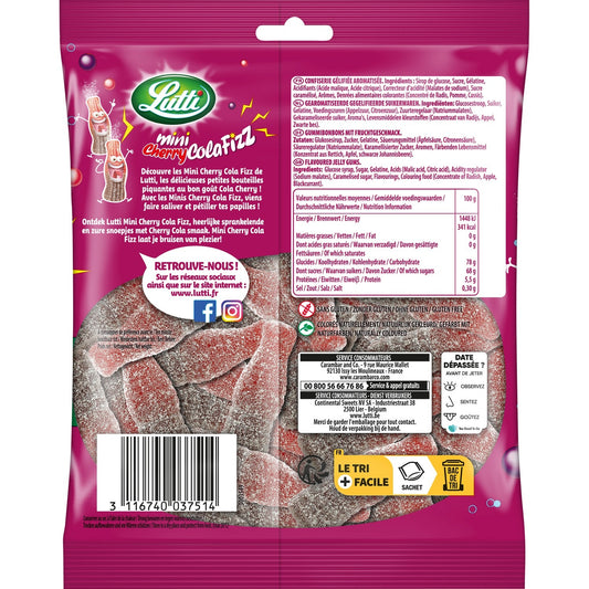 Bonbons Mini Cherry Colafizz LUTTI