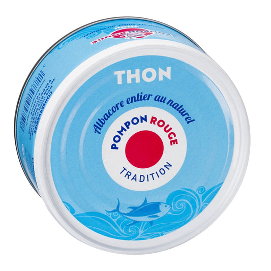 Thon au Naturel POMPON ROUGE la boite de 112g net égoutté
