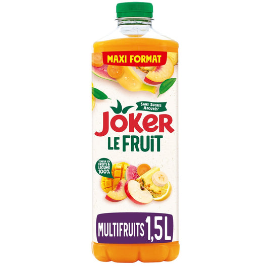 Jus Multifruits Sans Sucres Ajoutés JOKER la bouteille de 1,5L