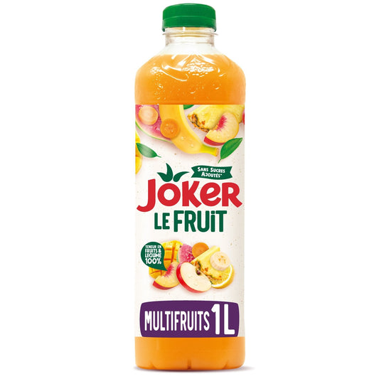 Jus Multifruits Sans Sucres Ajoutés JOKER la bouteille de 1L