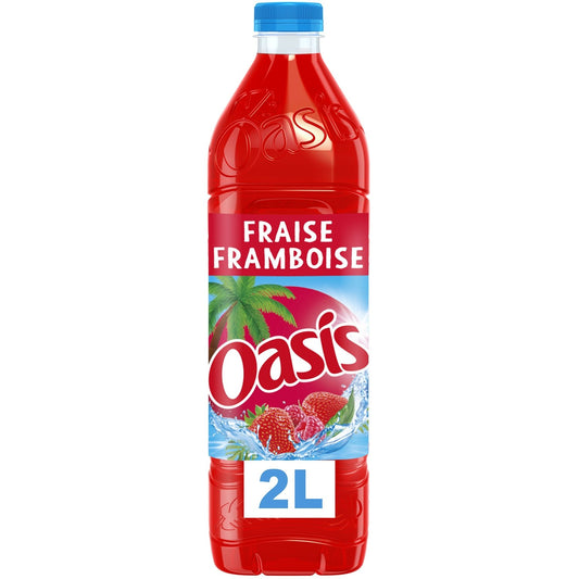 Boisson aux Fruits Fraise Framboise OASIS la bouteille de 2L