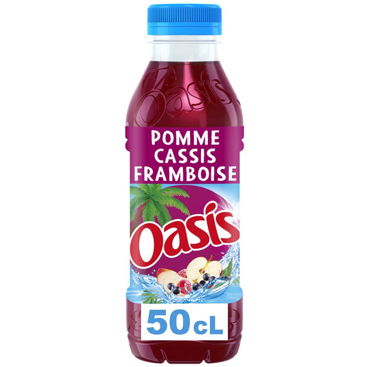 Boisson aux Fruits Pomme Cassis Framboise OASIS la bouteille de 50cl