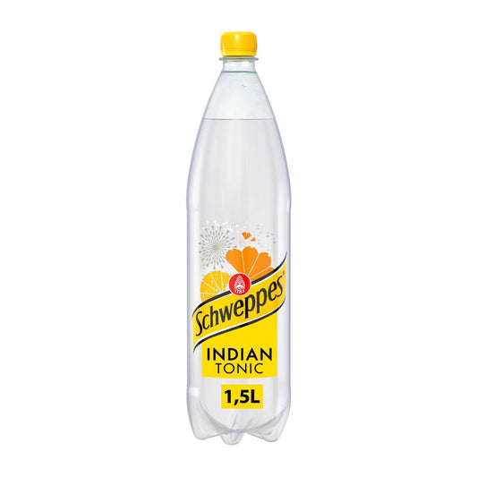 Soda Indian Tonic à l'Extrait d'Écorces de Quinquina SCHWEPPES la bouteille d'1,5L