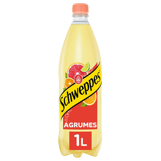 Soda aux Agrumes SCHWEPPES la bouteille de 1L