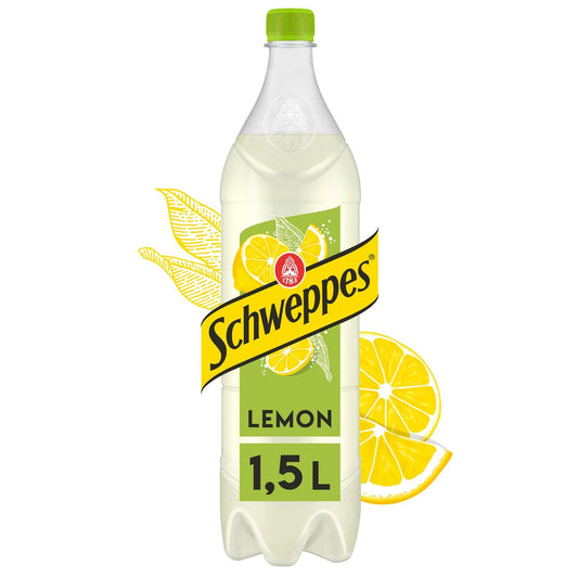 Soda au Citron SCHWEPPES la bouteille d'1,5L