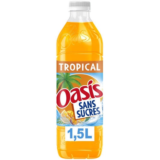 Boisson aux Fruits Tropical Sans Sucres Ajoutés OASIS la bouteille d'1,5L