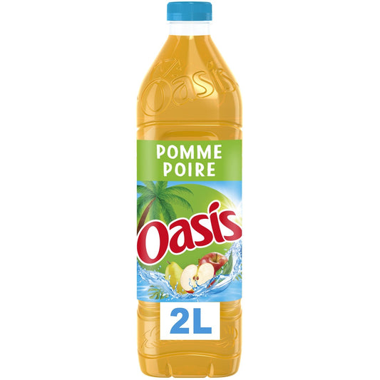 Boisson aux Fruits Pomme Poire OASIS la bouteille de 2L