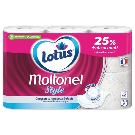 Moltonel Aqua Tube LOTUS Toilet Paper