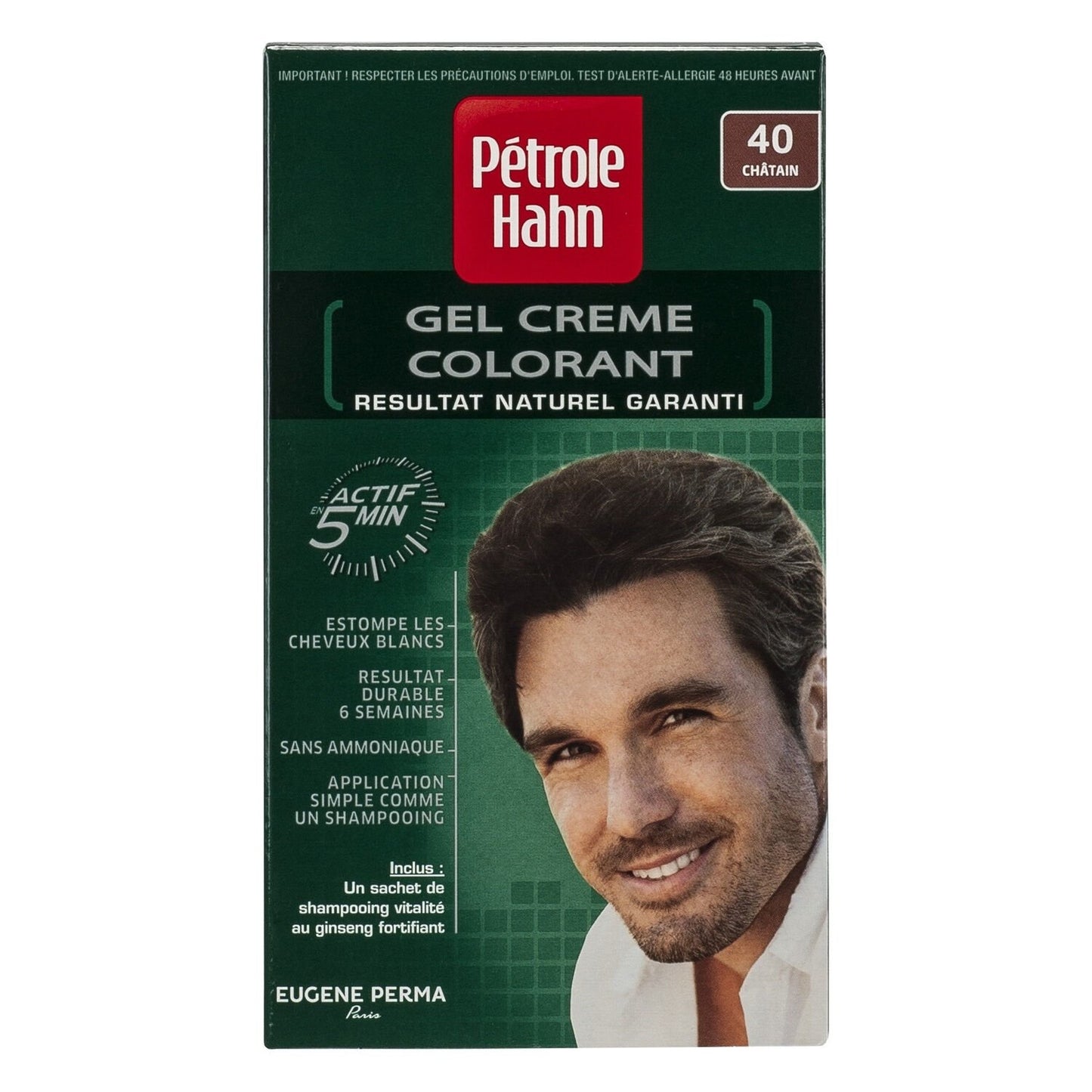 Coloration Crème Châtain N°40 PETROLE HAHN