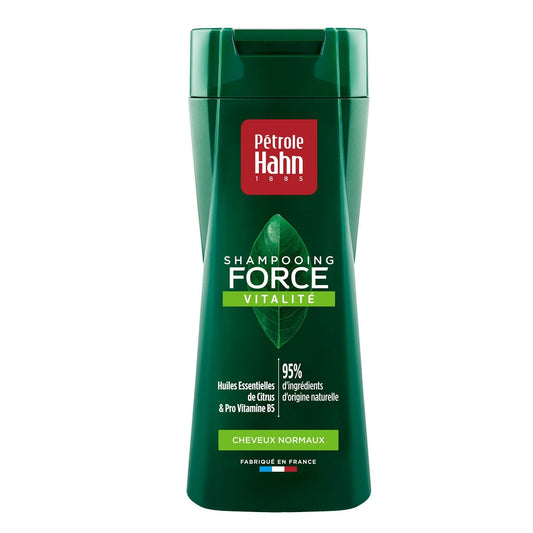 Shampoing Homme Force Vitalité Cheveux Normaux Huiles Essentielles de Citrus et Pro-Vitamine B5 PETROLE HAHN le flacon de 250mL