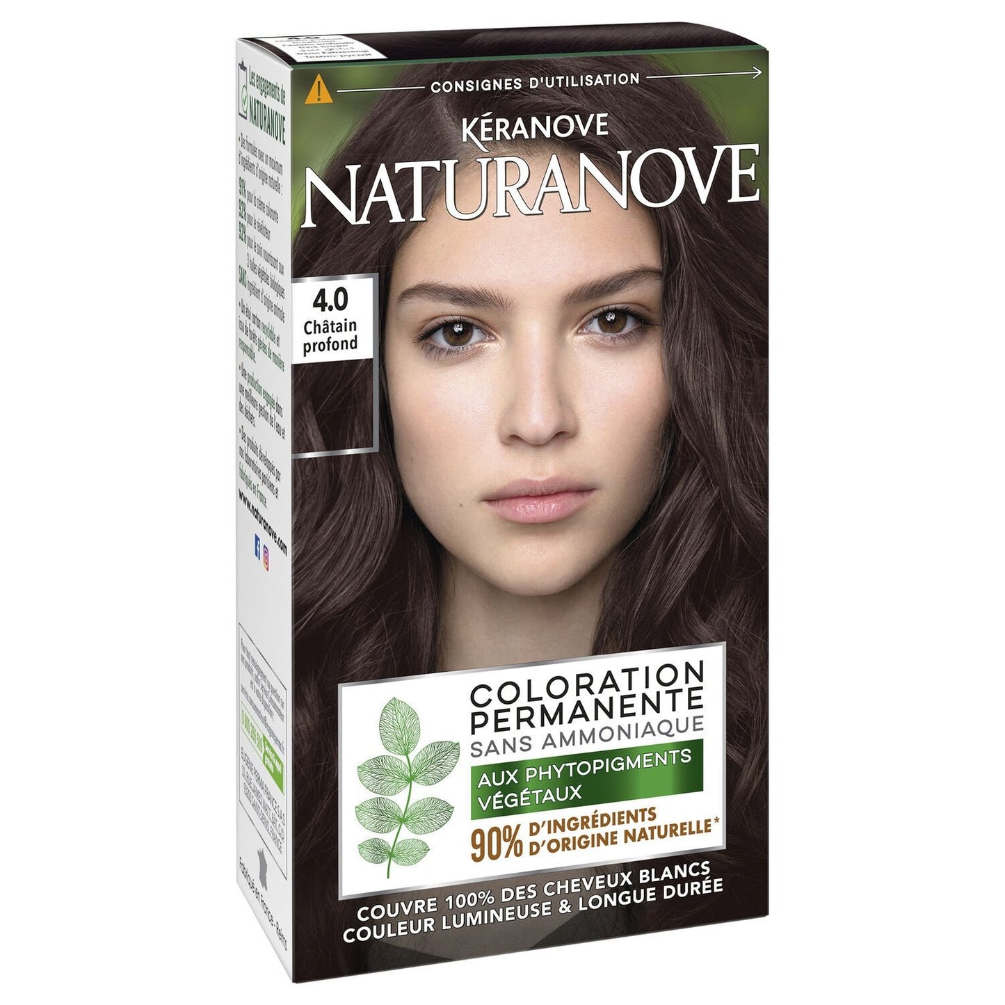 Naturanove Permanent Color Dark Brown 4.0 KERANOVE